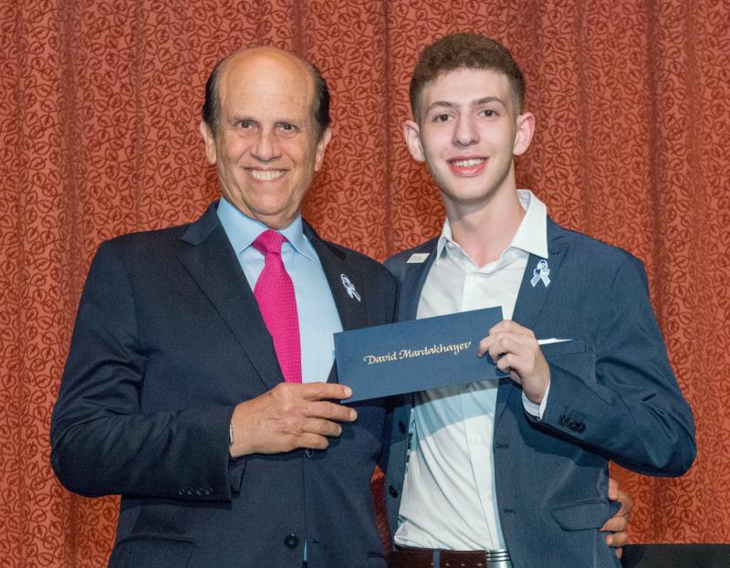 David Mardakhayev Mike Milken 2017 NY Milken Scholars dinner David Mardakhayev Mike Milken 2017 NY Milken Scholars dinner