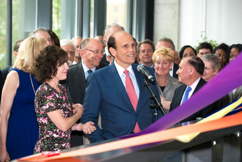 Milken Institute of Public Health ribbon cutting - Mike Milken speaks Milken Institute of Public Health ribbon cutting - Mike Milken speaks