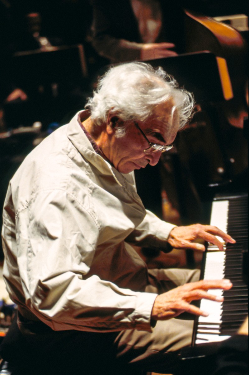 Dave Brubeck playing piano Dave Brubeck playing piano