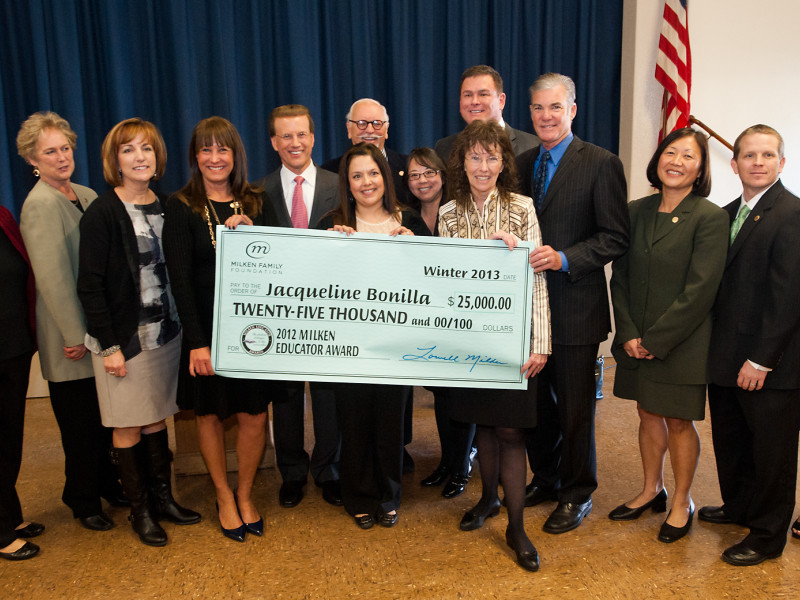 Lowell Milken Presents California Milken Educator Award