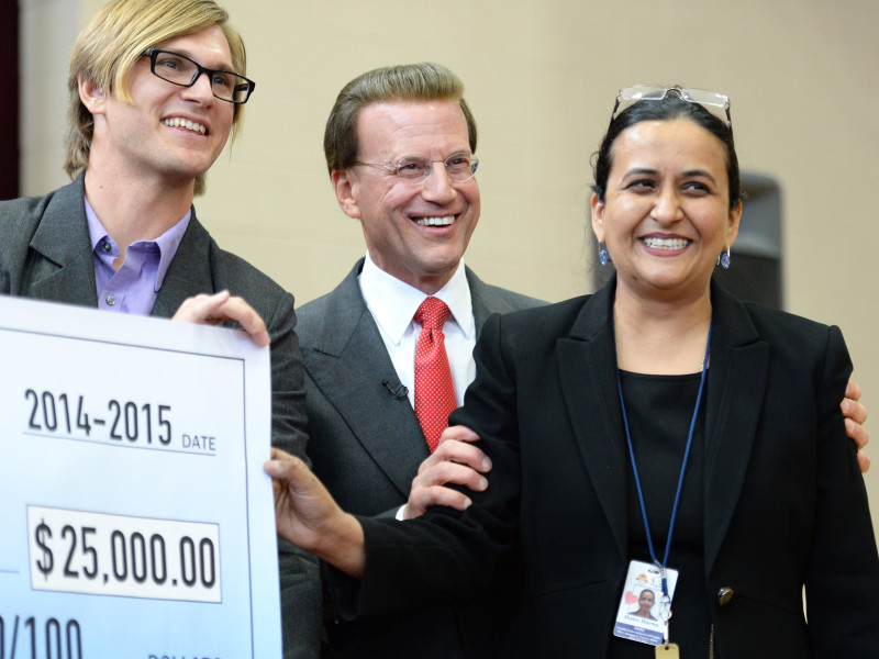 Lowell Milken and Milken Educator Shalini Sharma