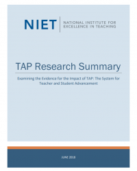 TAP Research Summary June 2018 cover