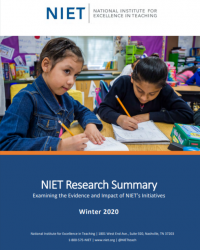 niet research summary winter 2020 cover