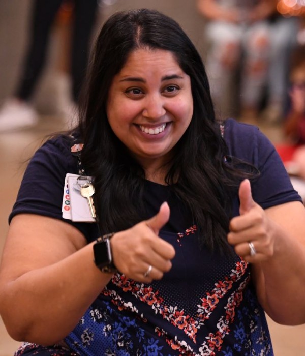 nhes olivia joseph thumbs up